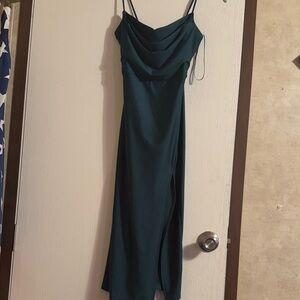 Windsor Strapless Teal Dress